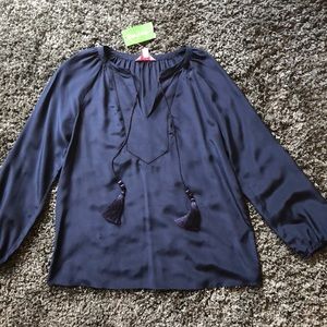 Lily Pulitzer navy blue top